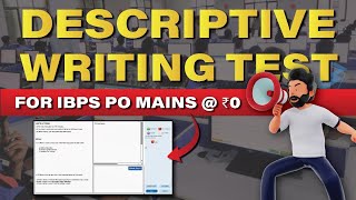 Descriptive Writing for SBI PO Mains  IBPS PO [upl. by Menon949]