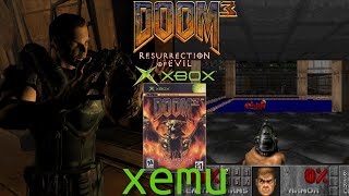 Testing Doom 3 Resurrection of Evil Xbox  classic Doom on Xemu emulator [upl. by Aifoz]