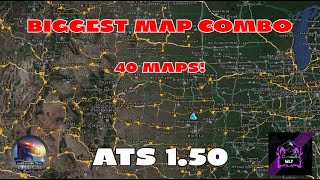 ATS BIGGEST MAP COMBO 40 Maps and Files [upl. by Glennie287]