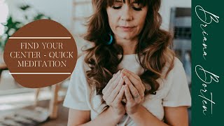 Find Your Center at Work – Meditation for When Youre Short on Time [upl. by Ellessig]