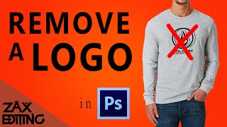 How to Remove a Logo  Adobe Photoshop Tutorial [upl. by Serrell]