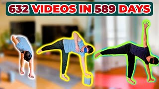 I did EVERY Yoga with Adriene video [upl. by Nerraw]