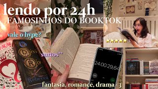 LENDO O MÁXIMO DE LIVROS QUE CONSIGO EM 24H 📚 famosinhos do booktok Fantasia romance e drama💐🎧 [upl. by Adamsen]