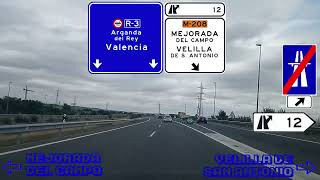 R3 Autopista Radial 3 Moratalaz  Arganda del Rey [upl. by Bronez355]