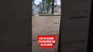 Massive Jahrhundertflut in JesenikTschechien news flood viralvideo foryou hochwasser [upl. by Gokey]