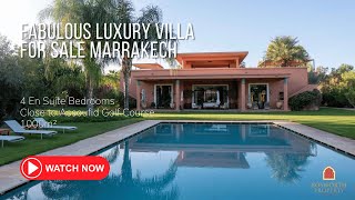 Fabulous Luxury Villa For Sale Marrakech [upl. by Celtic177]