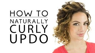 Naturally Curly Updo [upl. by Anawqahs809]