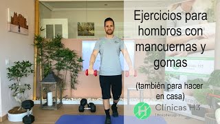 🔴 10 Ejercicios HOMBRO mancuernas y gomas💪🏽💪🏽💪🏽 [upl. by Fezoj]