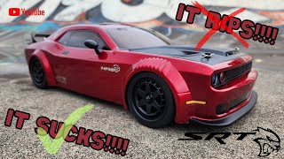 New Release RC HNR H9802  110 Dodge Hellcat  Speed Car TESTED at Velodrome [upl. by Areis]