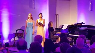 Dominique Dethier and Neelam Brader sing Duet quotWenn ich ein Vöglein wärquot by Robert Schumann [upl. by Nali]