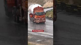 Pakistani Hino Gas Tanker In Rainy Daytrending ytshorts hinotruck shorts shortfeed rainyday [upl. by Anila]