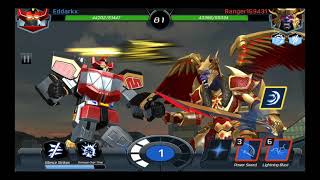 Power Rangers Legacy Wars Megazord Vs Goldar [upl. by Nodla]