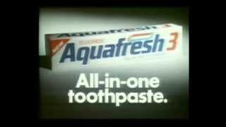 Aquafresh 3  All in one toothpaste advert from the 1980s [upl. by Janith999]