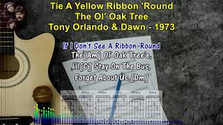 TIE A YELLOW RIBBON ROUND THE OL OAK TREE  Tony Orlando amp Dawn 1973Karaoke SingALong Lyrics [upl. by Sices126]