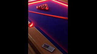 Bar Billiard Pool Table Bumper LED RGB Color Changing Lights [upl. by Enaxor]