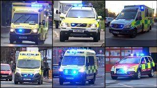 British Ambulances Responding Compilation  2021 [upl. by Ymrej]