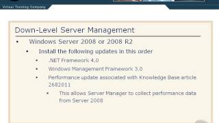 53 Down Level Server Management [upl. by Iglesias349]