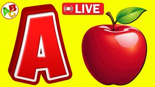 quotLearn ABC with Phonics  Fun Alphabet Song for Kids  Live By ABC SONGS [upl. by Ecinert]