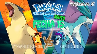 FUEGO vs AGUA TYPHLOSION vs SUICUNE  LIGA POKÉMON JOHTO [upl. by Harv]