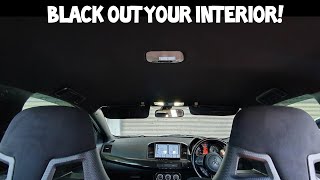 How To Remove And Paint Your Interior Plastics  Evo X and Ralliart Part 2 [upl. by Ruffi]