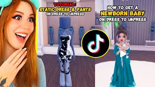 NEW VIRAL Tik Tok HACKS for Dress To Impress DTI On Roblox [upl. by Imugem]