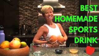 BEST homemade sports drink  How to boost energy during hot weather video [upl. by Cross]