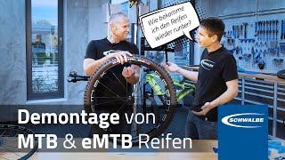 Tipps amp Tricks für die Demontage von MTB amp eMTB Reifen  So bekommst du störrische Reifen runter [upl. by Leamse436]