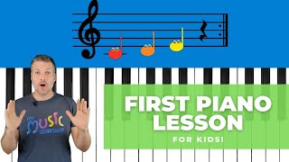 Easy First Piano Lesson  For Kids [upl. by Notfol]