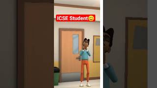 ICSE VS CBSE student funny trending shortsfeed [upl. by Anitteb]