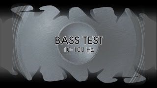 10 Hz to 100 Hz BASS TEST Subwoofer Test  frequency sweep [upl. by Norine]