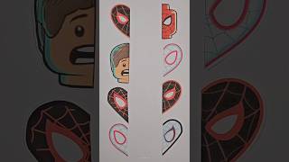 Spider Man Art Paper Matching Puzzle shorts viralvideo art spiderman craft [upl. by Kahl]