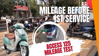 2024 Access 125 Mileage Test  Mileage Before 1st service [upl. by Brownson]