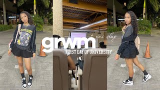 grwm first day of in person schoolaka hell 2022 at UWI [upl. by Eimarrej]