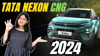 2024 Tata Nexon CNG SUV  Nexon CNG  Detail video  Panoramic Sunroof Price Features Variants [upl. by Anoniw]