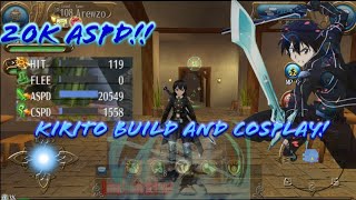 Kirito Cosplay Build Skill and Status Starbust Stream 20K ASPD Kirito Be FOR FUN  Toram Online [upl. by Adnalu854]