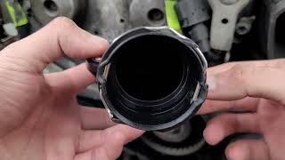 How to Replace a Mercedes Thermostat  CClass EClass CLK CLC SLK [upl. by Newg476]