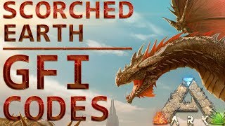 All GFI Codes  Ark Scorched Earth  Spawn Items using GFI commands  PC Xbox PS4 [upl. by Nednarb547]