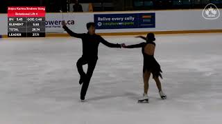 2024 Novice Canadian Championships Novice FD Anjou Karino Andrew Song [upl. by Assenad]