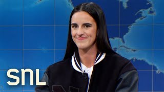 Weekend Update Caitlin Clark on the WNBA Draft  SNL [upl. by Seigel427]