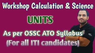 Workshop Calculation amp Science  UNITS  B MOHAN KUMAR ossc ato calculation [upl. by Bruyn961]