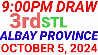 STL  ALBAY PROVINCE October 5 2024 3RD DRAW RESULT [upl. by Dylane709]