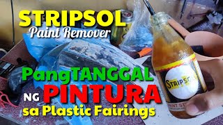 PAANO MAGTANGGAL NG PINTURA SA PLASTIC FAIRINGS GAMIT AY STRIPSOL I DA HUSTLERS TV [upl. by Cody968]