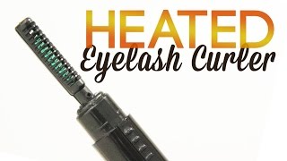 Heated Eyelash Curler Review and Demo [upl. by Yadrahs]