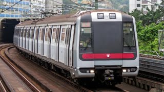 Hong Kong MTR Tsuen Wan Line Metro Cammell MTrain EMU Admiralty  Tsim Sha Tsui [upl. by Llertniuq495]