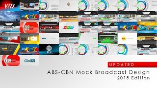 UPDATED ABSCBN Mock Broadcast Design 2018 [upl. by Gilburt]