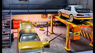 164 scale Garage Diorama [upl. by Eanahc]