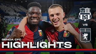 SASSUOLO 12 GENOA  HIGHLIGHTS  Serie A 202324 [upl. by Ainahs]