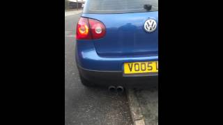 VW Golf mk5 19 tdi cold start with straight pipe [upl. by Ranique64]