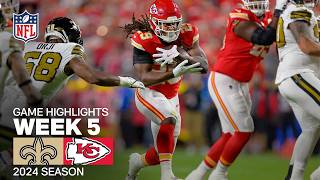 New Orleans Saints vs Kansas City Chiefs Game Highlights  NFL 2024 Week 5 [upl. by Phio734]