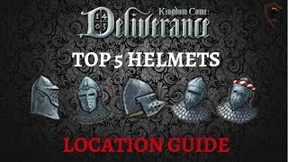 How to Get The Five Best Helmets in Kingdom Come Deliverance Helmet Guide [upl. by Baillie]